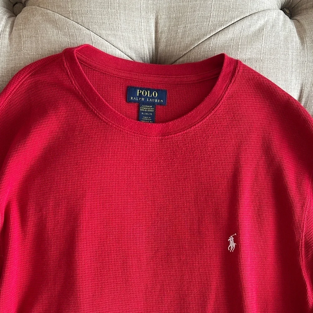 Polo by Ralph Lauren Vibrant Red Crewneck Sweater